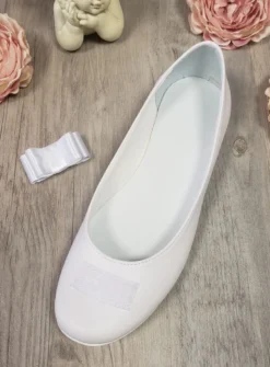 Ballerine avec noeud satin cérémonie fille