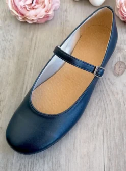 ballerine fille avec lanière sur le côté