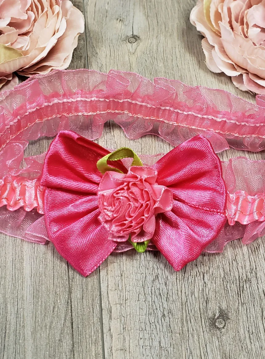 Bandeau bébé noeud et fleur