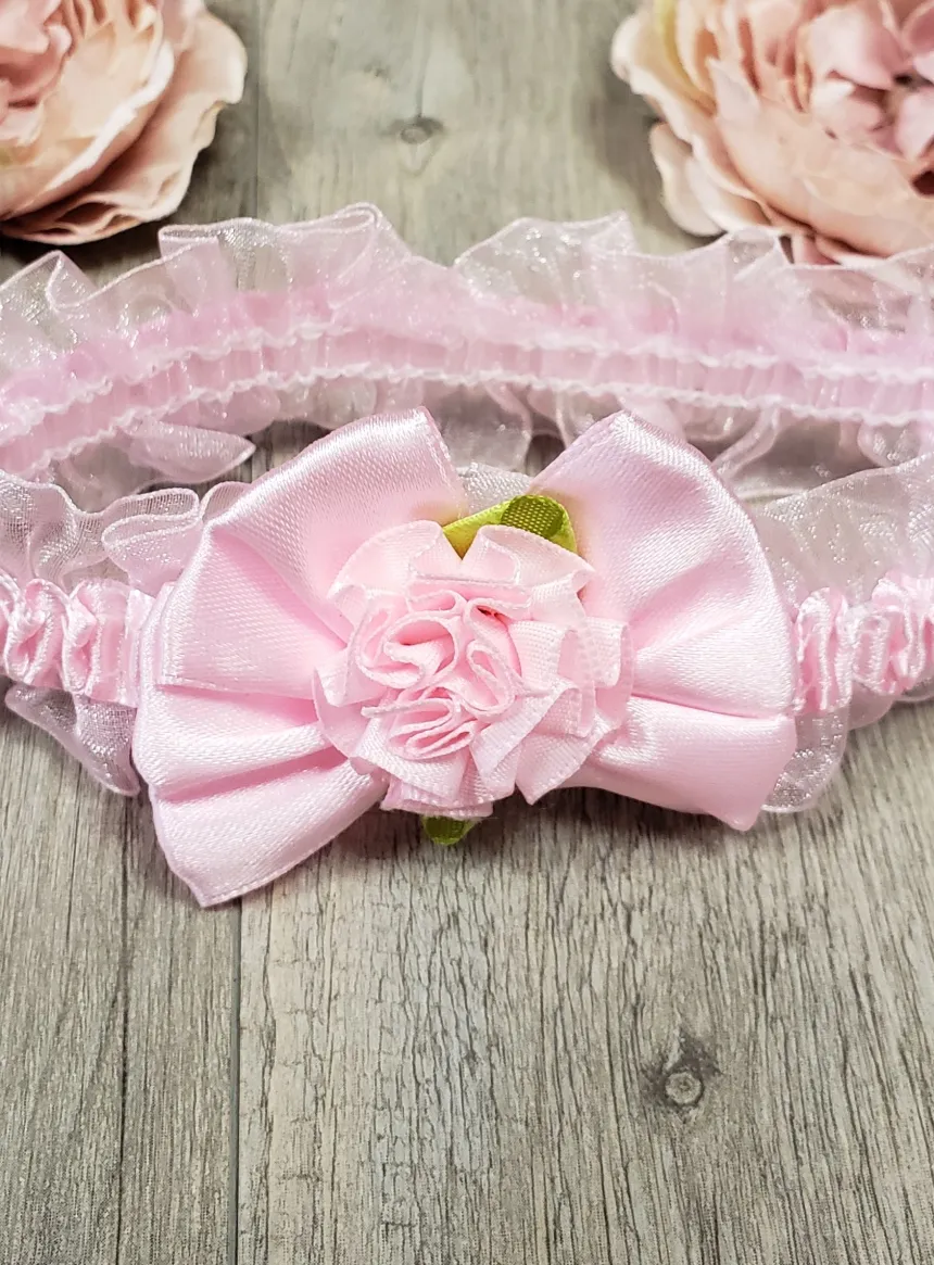 Bandeau bébé noeud et fleur