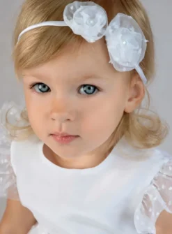 Bandeau bébé Solène Blanc