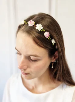 Bandeau de fleurs avec élastique