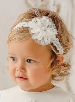 Bandeau dentelle et perle