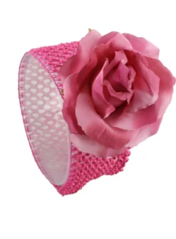 Bandeau grosse fleur bébé et fillette