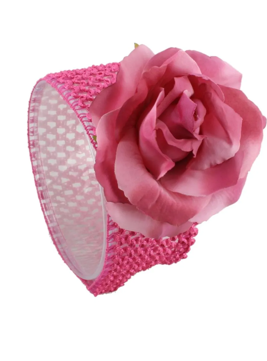 Bandeau grosse fleur bébé et fillette