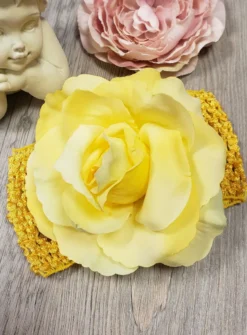 Bandeau grosse fleur bébé et fillette