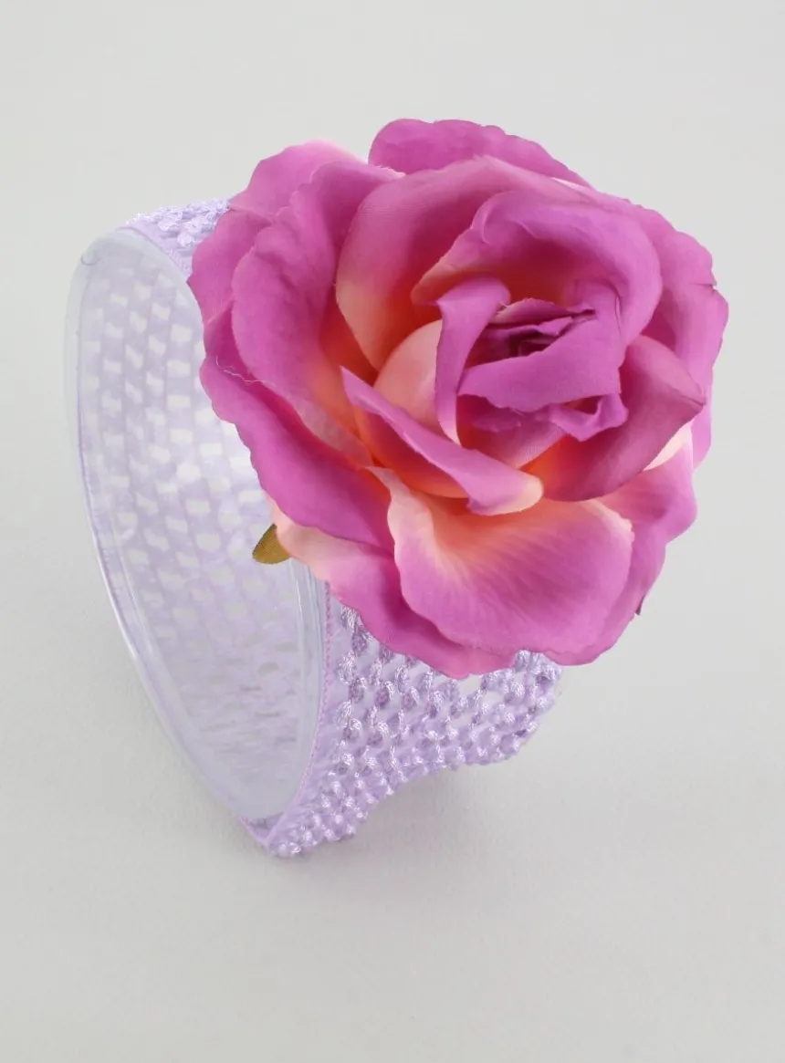 Bandeau grosse fleur bébé et fillette
