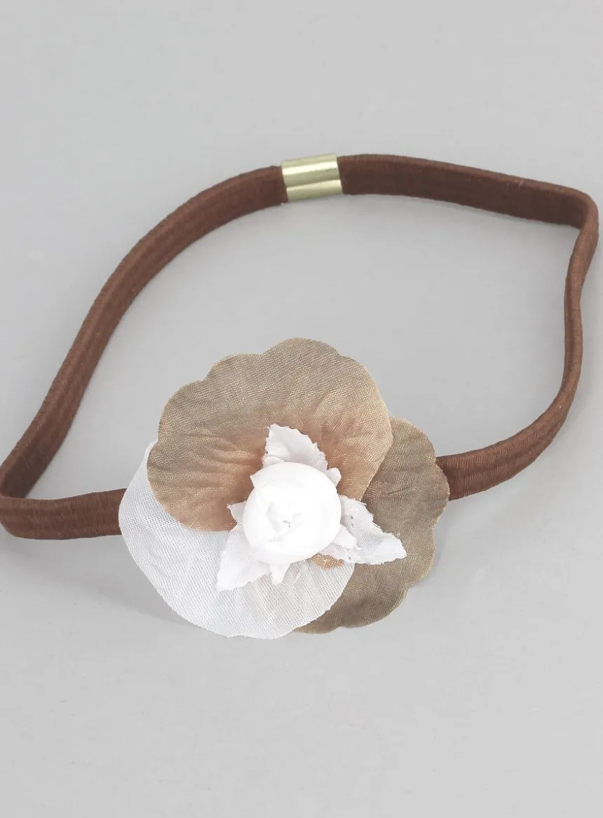 Bandeau élastique fille + fleur