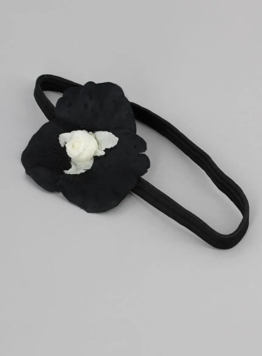 Bandeau élastique fille + fleur