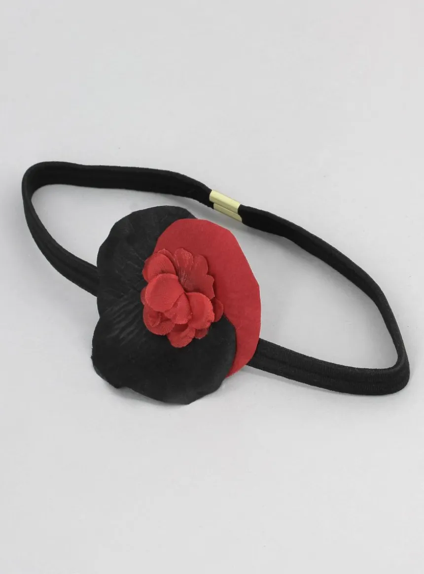 Bandeau élastique fille + fleur