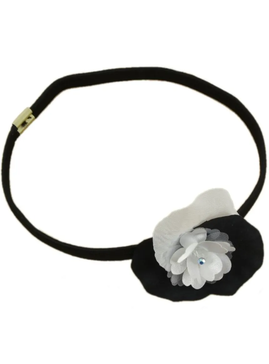 Bandeau élastique fille + fleur