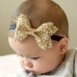 Bandeau paillette fille Or