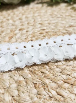 Bandeau petites fleurs et strass