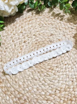 Bandeau petites fleurs et strass