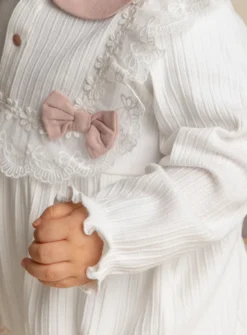 Barboteuse dentelle bébé fille