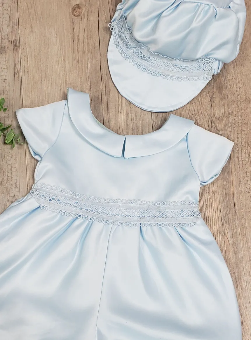 Barboteuse et casquette bébé garçon