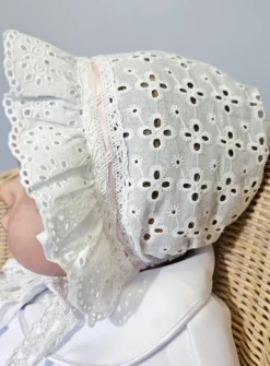 Beguin dentelle bébé fille Ivoire - Ecru