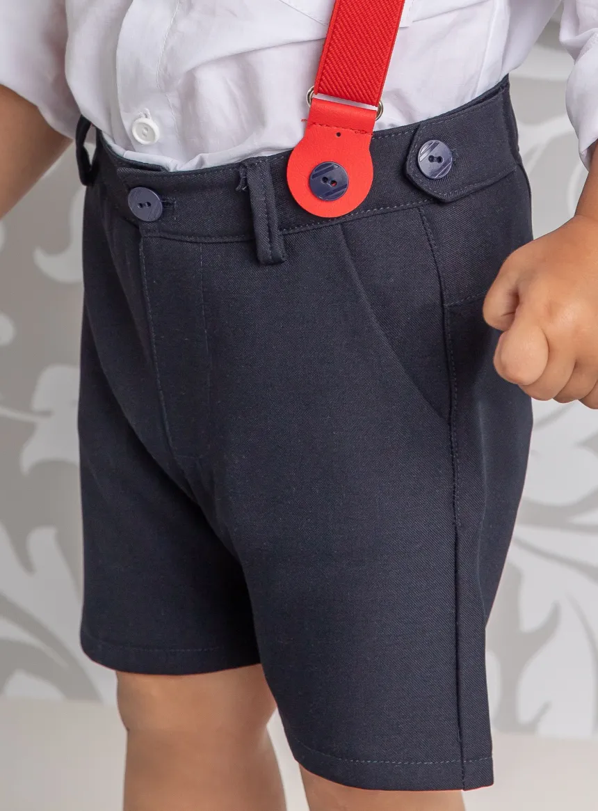 Bermuda bébé et petit garçon Alexis bleu marine