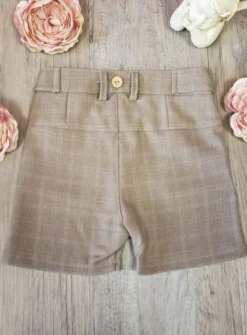 Bermuda bébé et petit garçon beige Lisandro