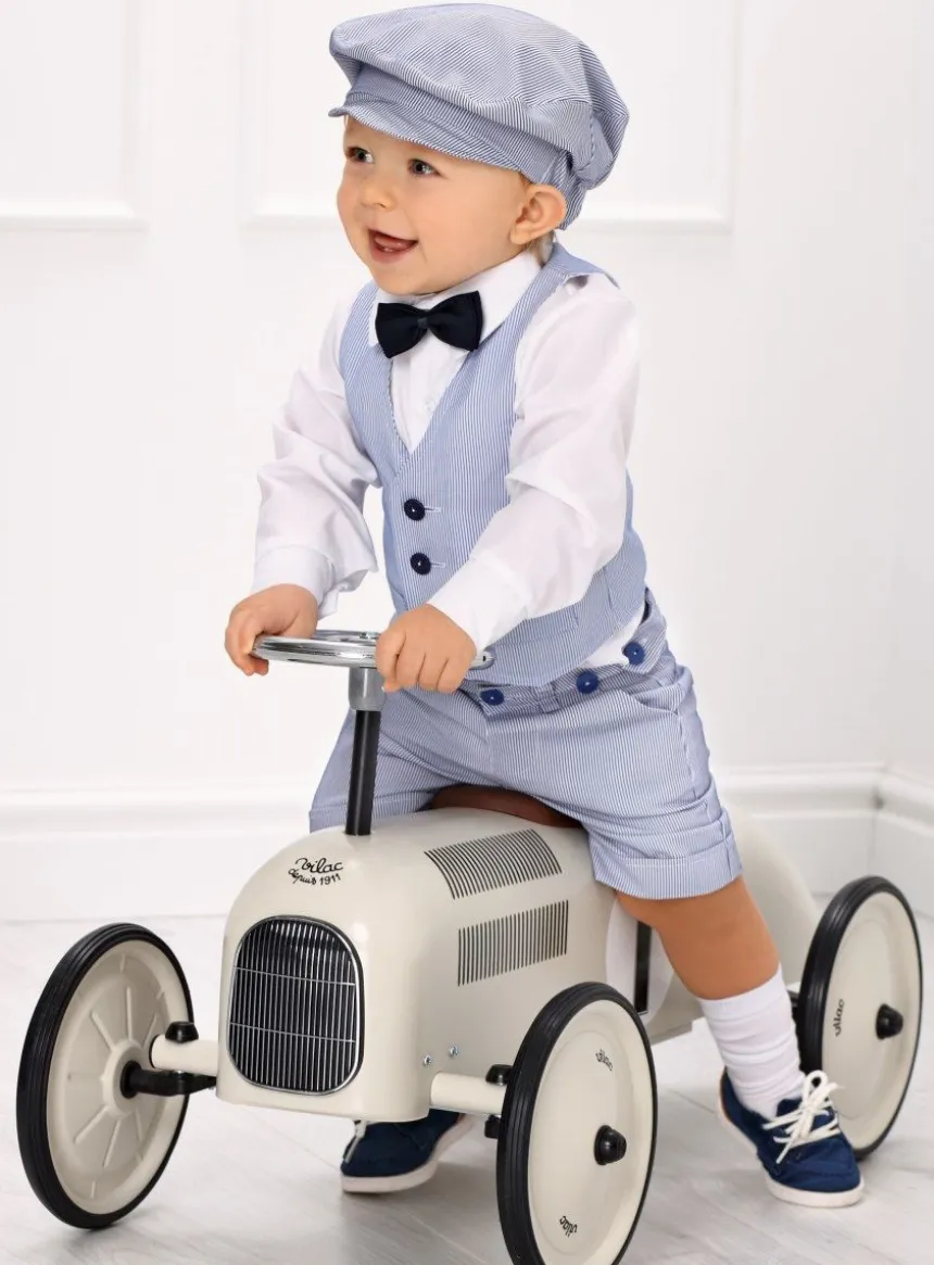 Bermuda bébé et petit garçon Johan bleu II
