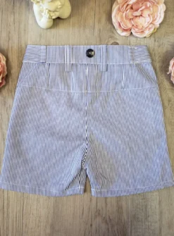 Bermuda bébé et petit garçon Johan bleu II