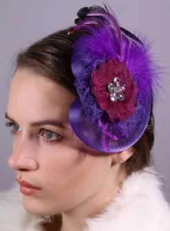 Bibi pour cheveux avec plume