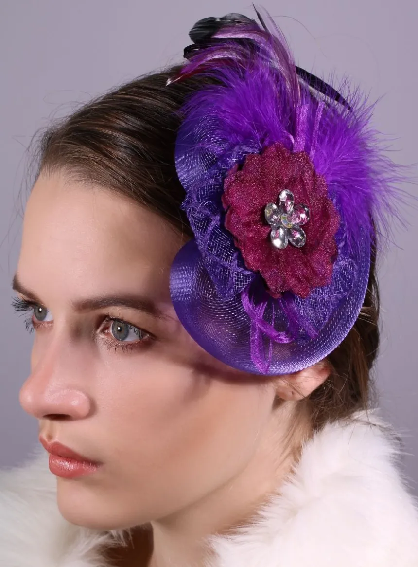 Bibi pour cheveux avec plume