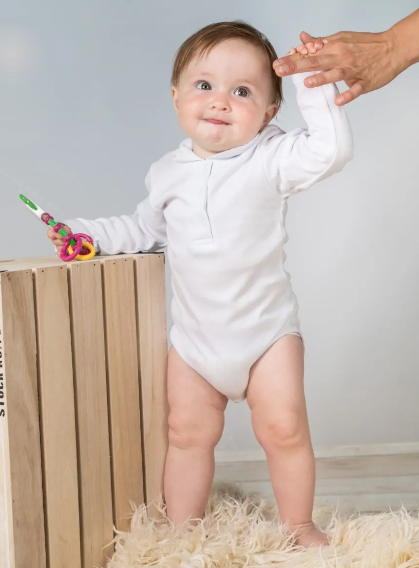 Body bébé fille blanc manches longues