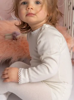 Body fantaisie ivoire écru bébé fille
