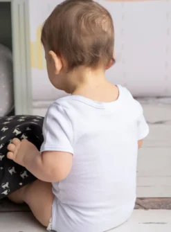 Body mixte blanc bébé manches courtes