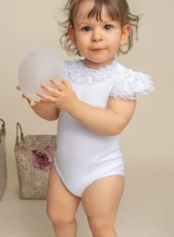 body été fille à froufrou dentelle
