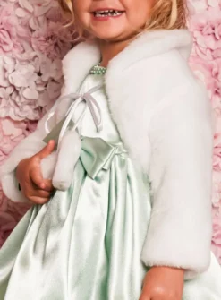 Boléro bébé fille en fourrure