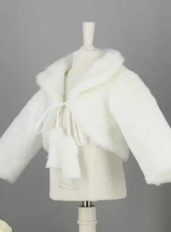 Boléro bébé fille en fourrure