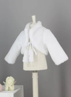 Boléro bébé fille en fourrure