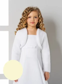 Boléro enfant fourrure ras