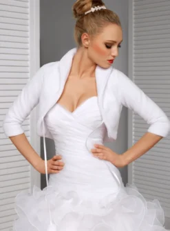 Boléro femme cérémonie polaire manches 3/4