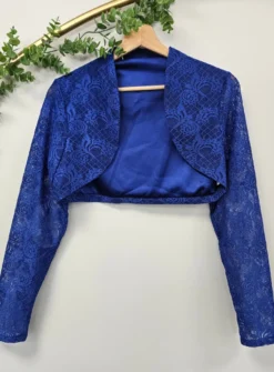 Boléro femme dentelle manches longues
