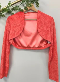 Boléro femme dentelle manches longues