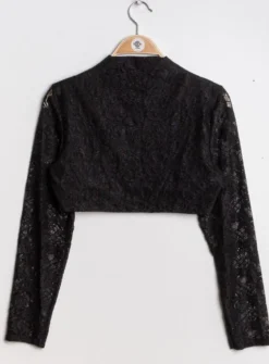 Boléro femme dentelle manches longues