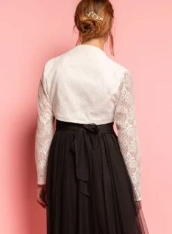 Boléro femme dentelle manches longues