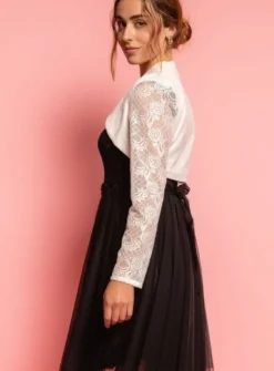 Boléro femme dentelle manches longues