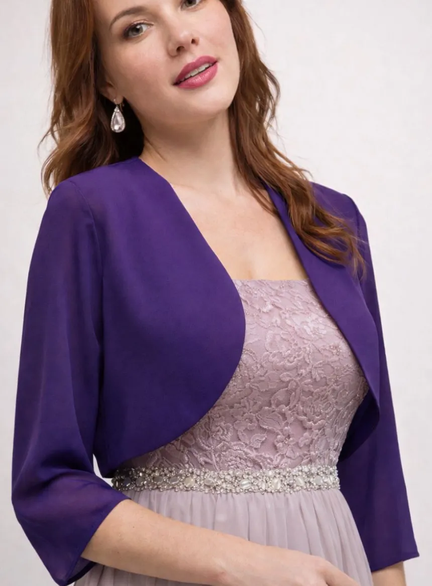 Boléro femme en mousseline