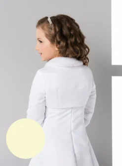 Boléro satin et fausse fourrure