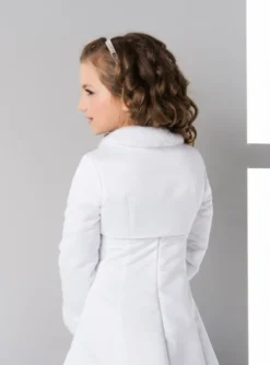 Boléro satin et fausse fourrure
