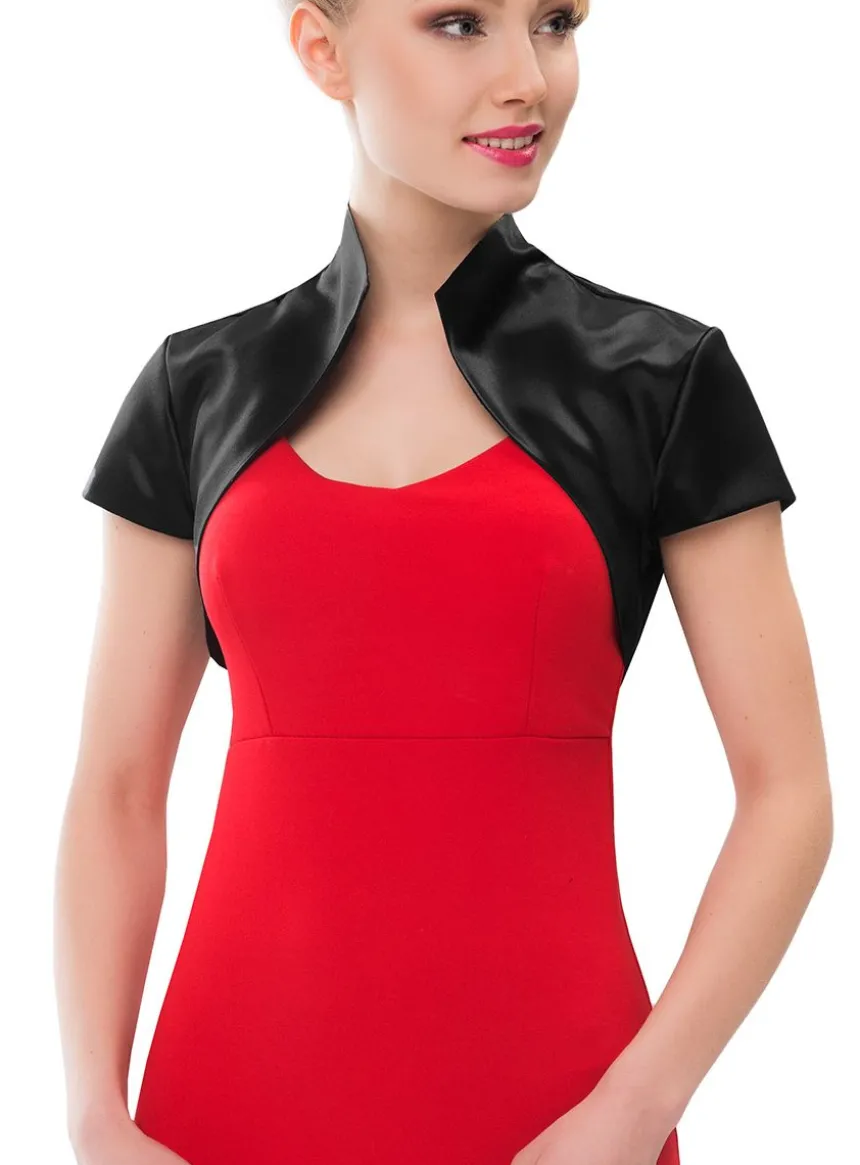 Boléro soirée femme satin courte MC