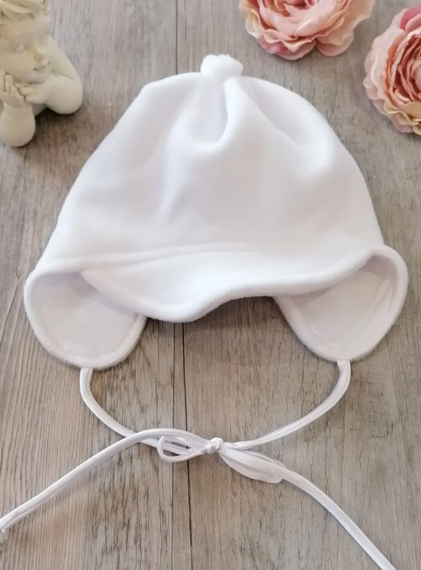 Bonnet de baptême bébé garçon hiver