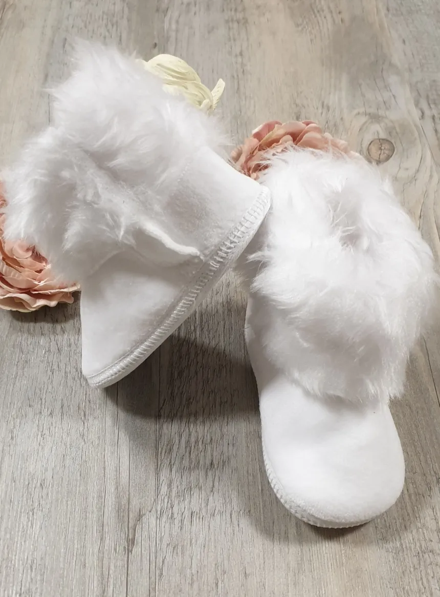 Bottines bébé blanches fille