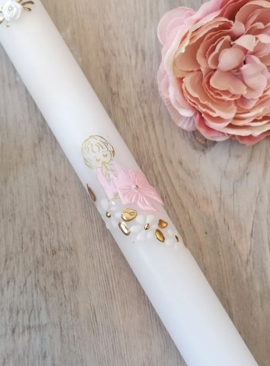 Bougie de baptême bébé