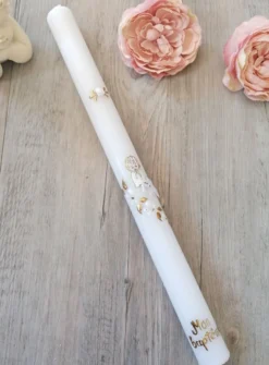 Bougie de baptême bébé