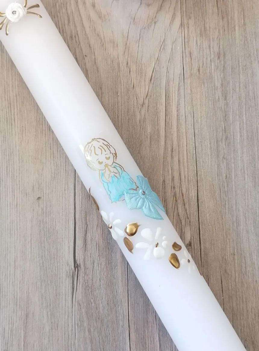 Bougie de baptême bébé